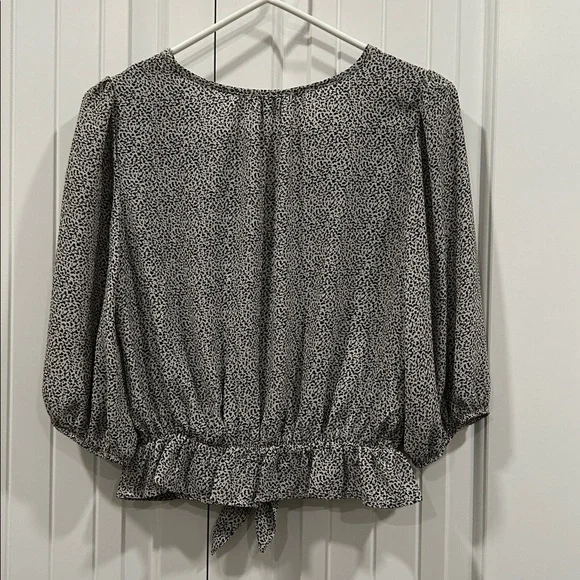 Sienna Sky Black and White Patterned Blouse - Picture 4 of 5